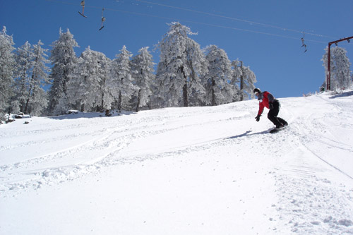 Snowboarding in Cyprus