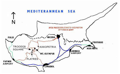 Troodos resort map